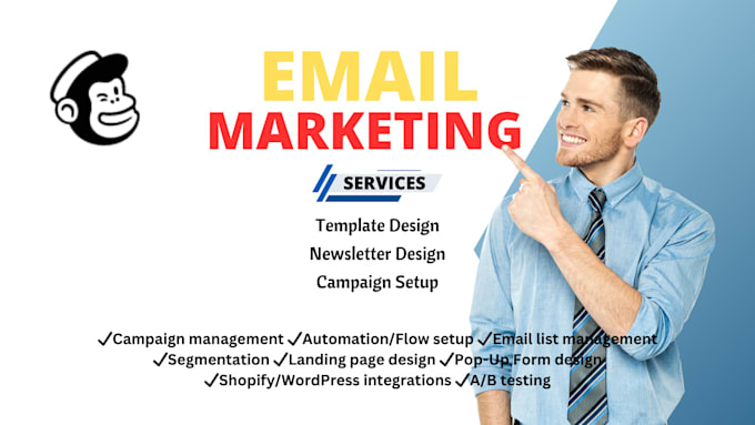 design mailchimp email newsletter template campaigns set up