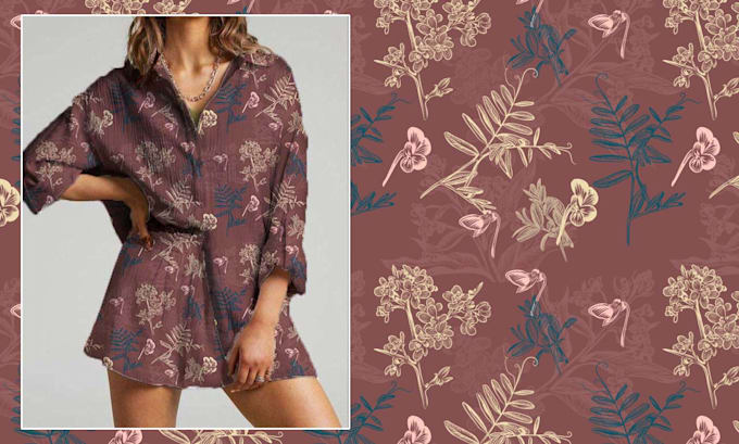design seamless pattern textile prints pattern design
