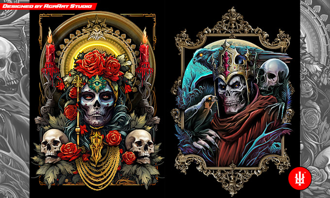 do digital painting design for brand