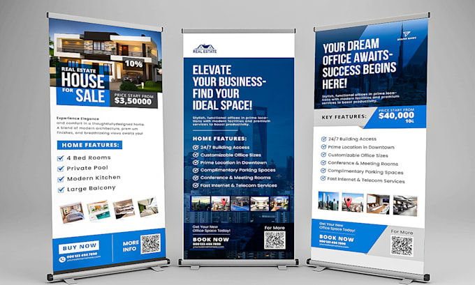 do eye catchin rollup banner design fast and print ready in 2 to 3 day