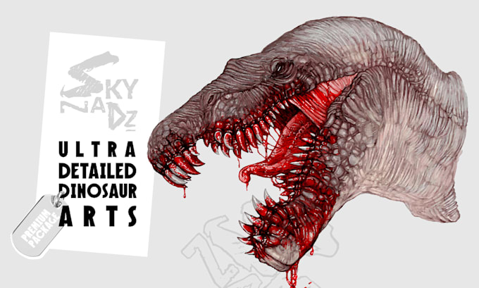 draw epic, realistic dinosaurs in stunning detail