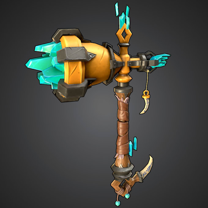 do 3d stylized model props, objects or weapons