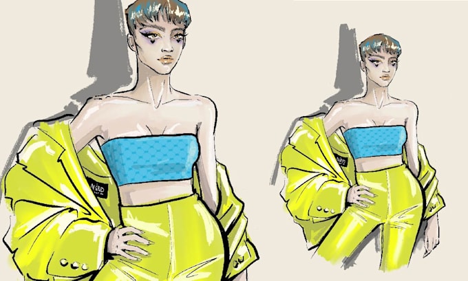 draw a fashion illustration