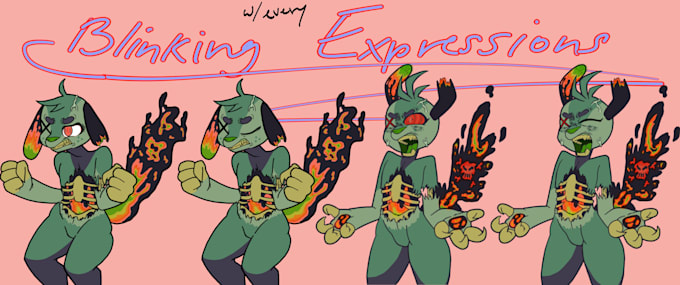 draw a pngtuber avatar based on your custom character or sona