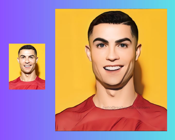 draw vector cartoon from your photo