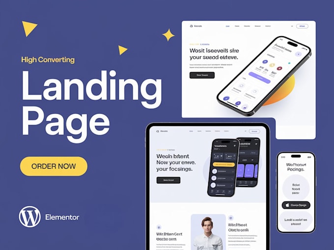 design a quick elementor landing page for your website