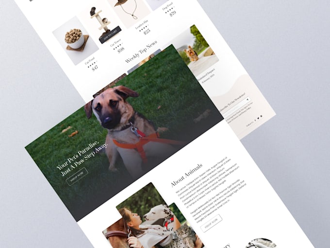 do modern website UI design in figma