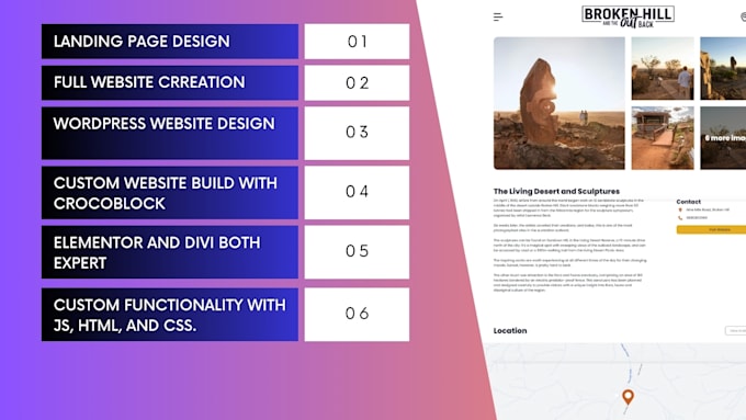 create a full website and website redesign with customization in wordpress