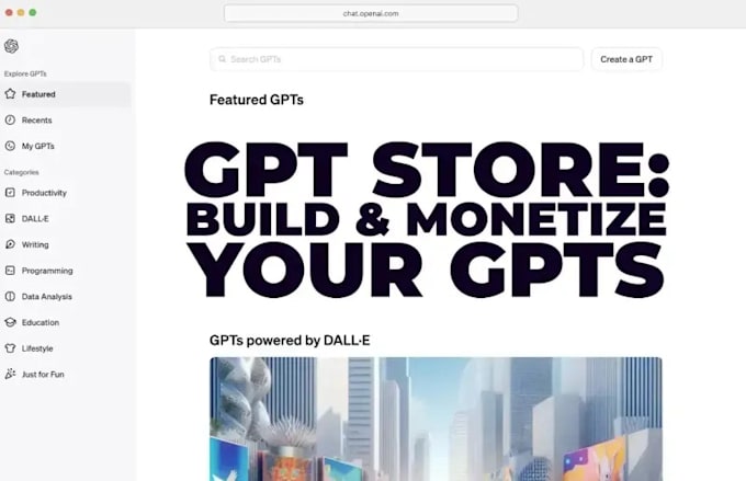 create custom gpts for chatgpt marketplace