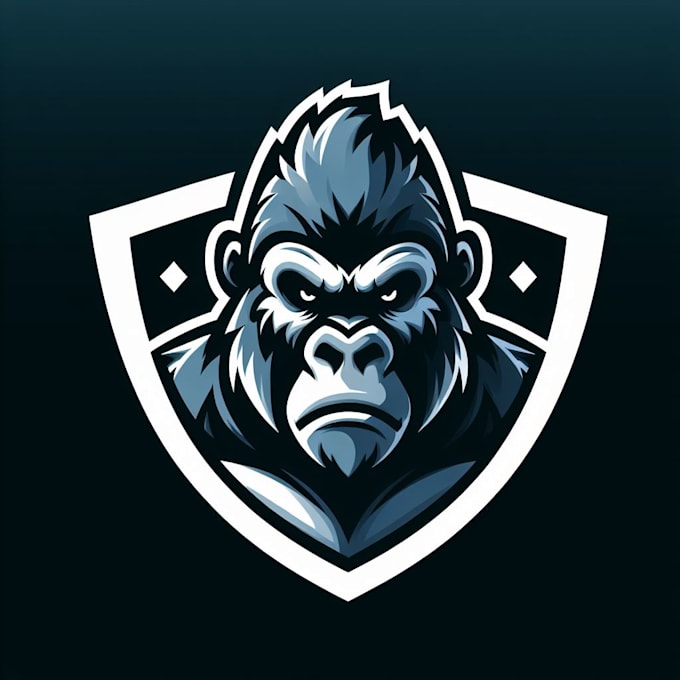 design awesome gorilla head mascot logo design only 15 hours