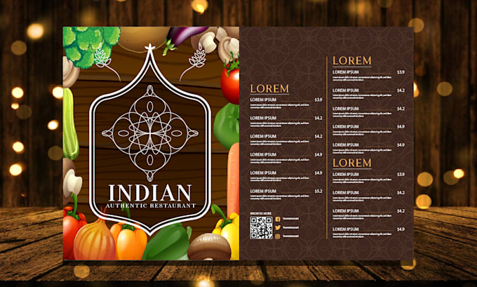 food menu design, restaurant menu design, food flyer