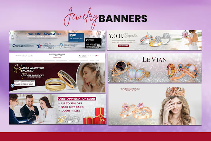 create web banner designs, and product banners for you