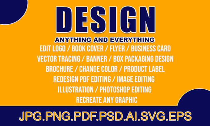 professionally edit, vectorize, and recreate your logo, image or graphic design