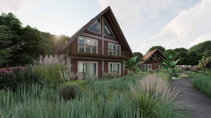 3d model and do architectural visualization of any scale project