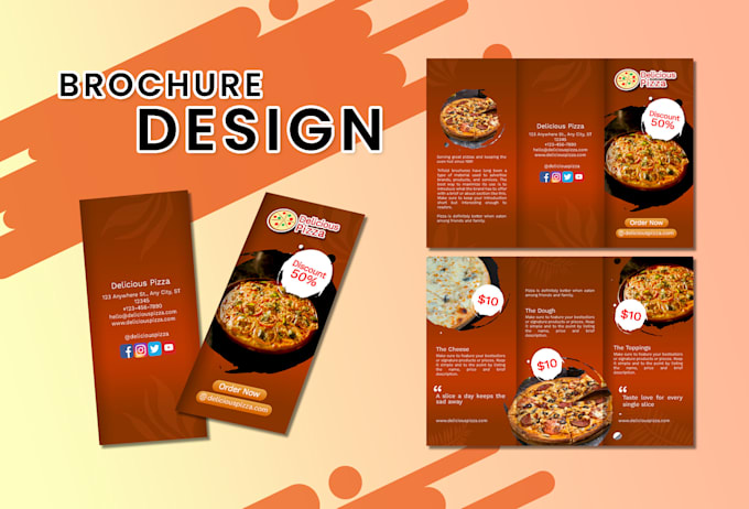 create brochure designs with various themes