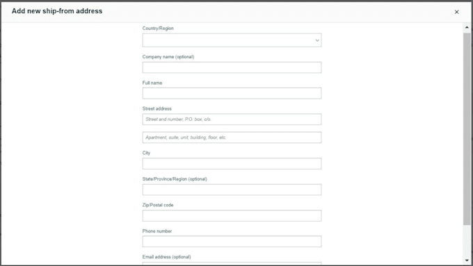 create amazon fba shipments plan and manage inventory shipping label
