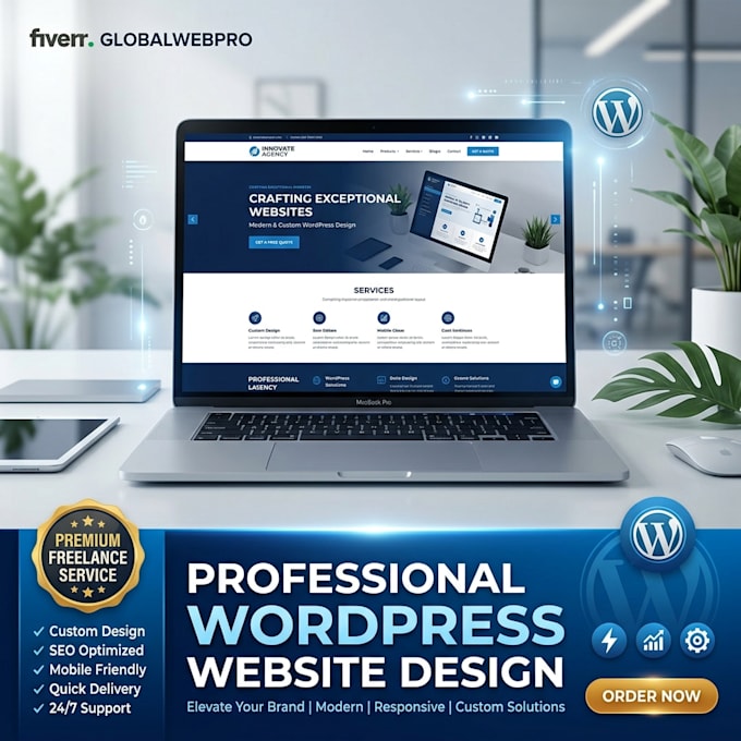 create wordpress website with responsive design