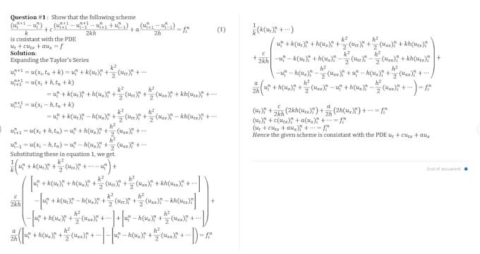 type mathematics in word with book editing and proofreading