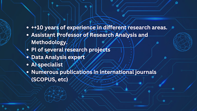 perform consultation for your research project
