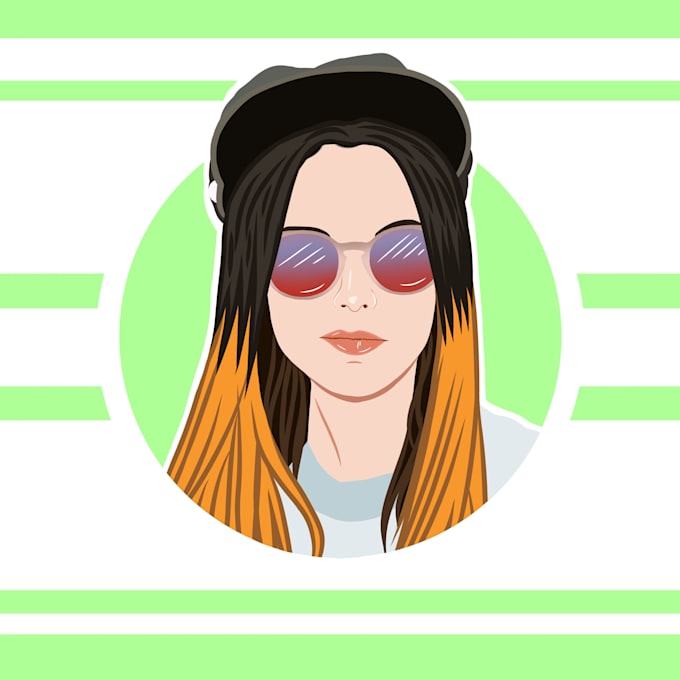 Create a cartoon avatar portrait for a profile image by Ripalpatel3993 ...