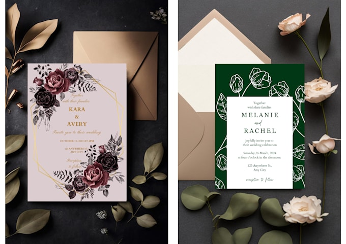 design the perfect wedding invitation, save the date, rsvp