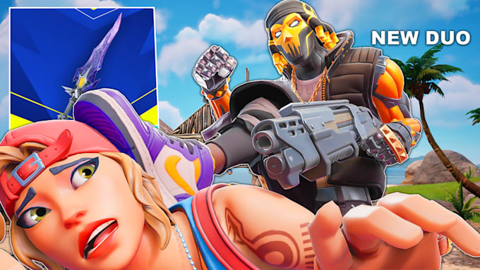 create a 3d high quality fortnite thumbnail