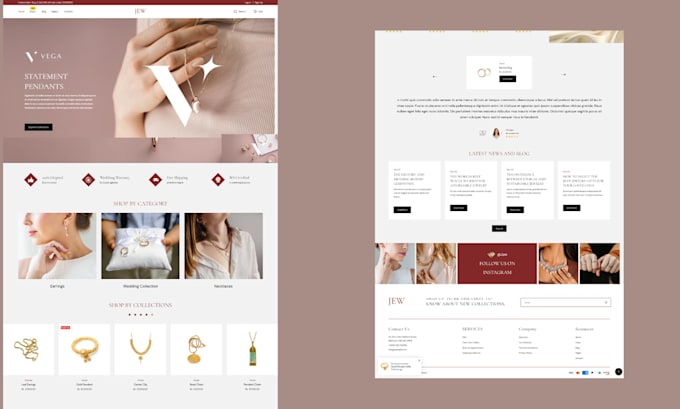 design profitable jewelry shopify store engagement ring dropshipping store