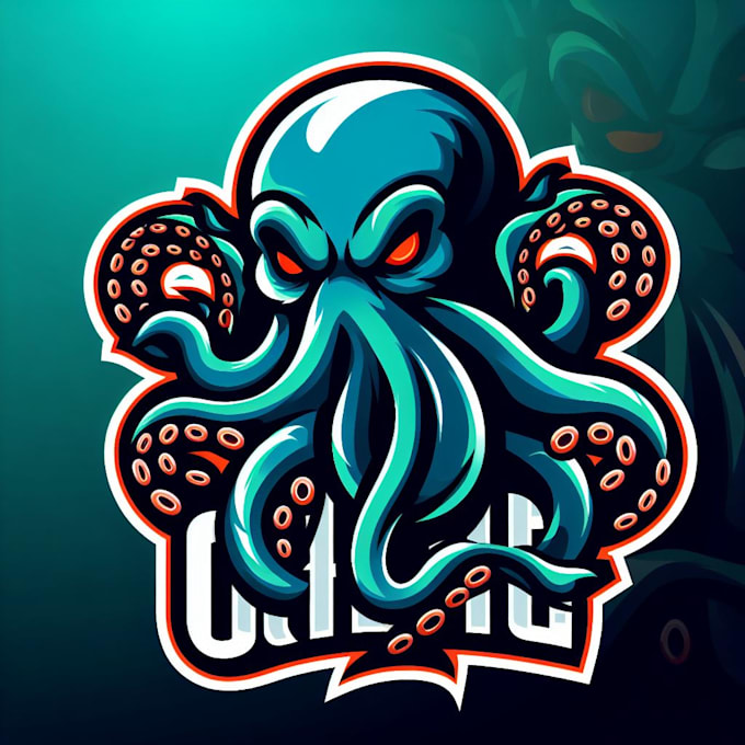 make a high quality kraken octopus mascot logo design for you
