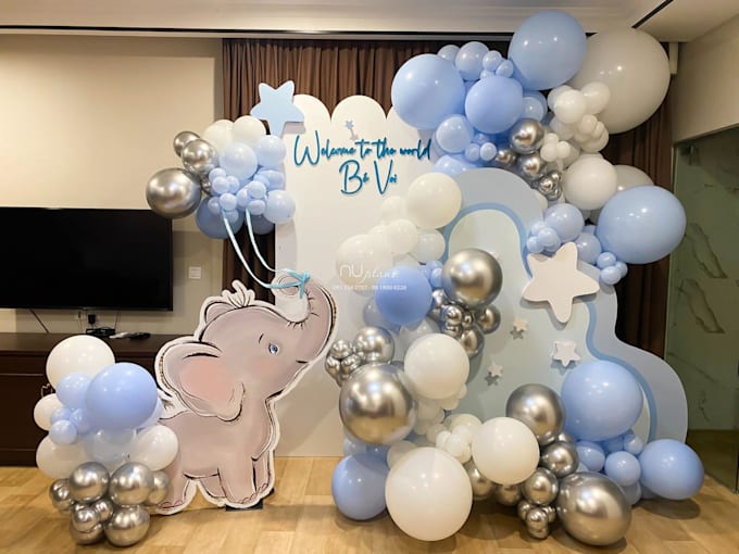 design party backdrop with any given themes