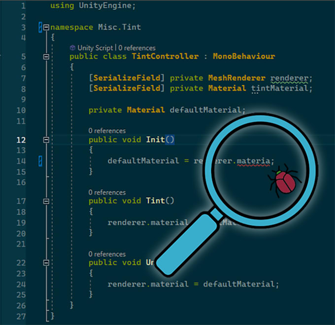 review and fix your unity 3d csharp code
