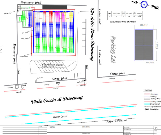 create solar pv plans from google earth to auto cad
