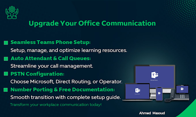 expertly setup microsoft teams phone system, call queues and auto attendant
