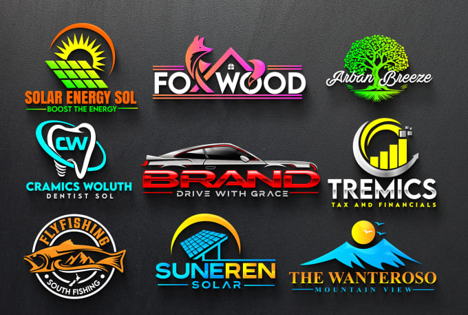 I will do creative minimalist 3d professional business logo design - Image 2
