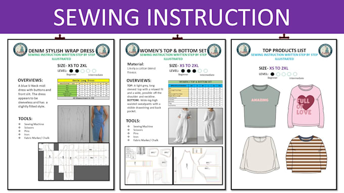 Any sewing instruction step by step written illustrated by Sagor ...