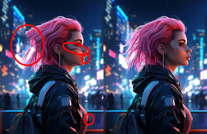 fix flaws upscale enhance and remove background of your ai art images