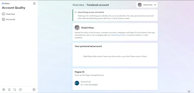 fix disable and restricted ad accounts or business  issues