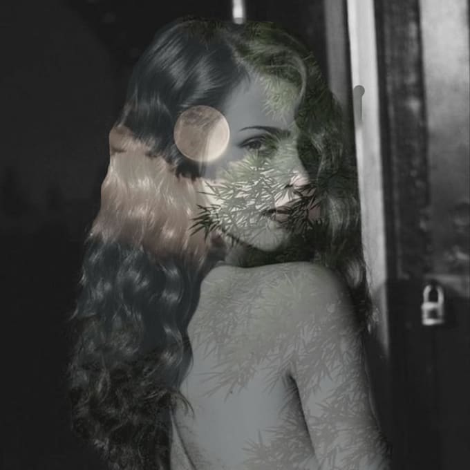 do photoshop editing and double exposure for your photo