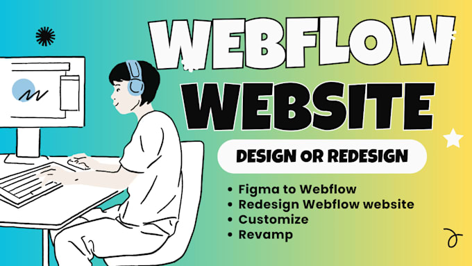 design or redesign webflow website