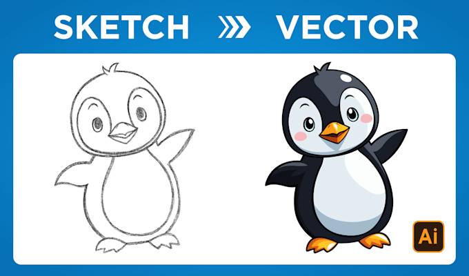 convert your sketch to digital vector art