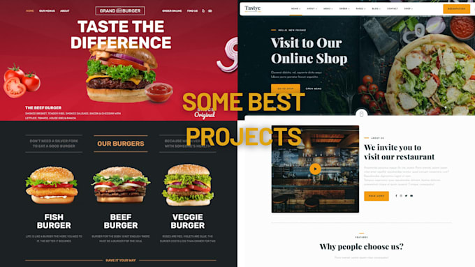 create a restaurant website with online ordering system