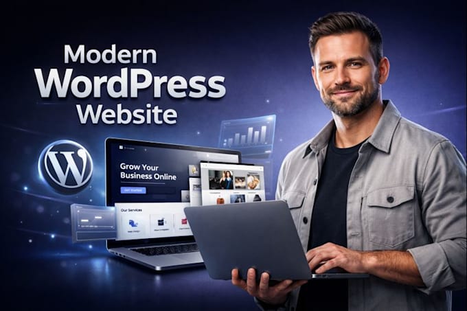 design a creative landing page or website in wordpress