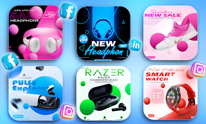 design ad image, creative post, amazon ad banner facebook, instagram