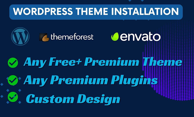install wordpress theme plugins and demo import customize themeforest template