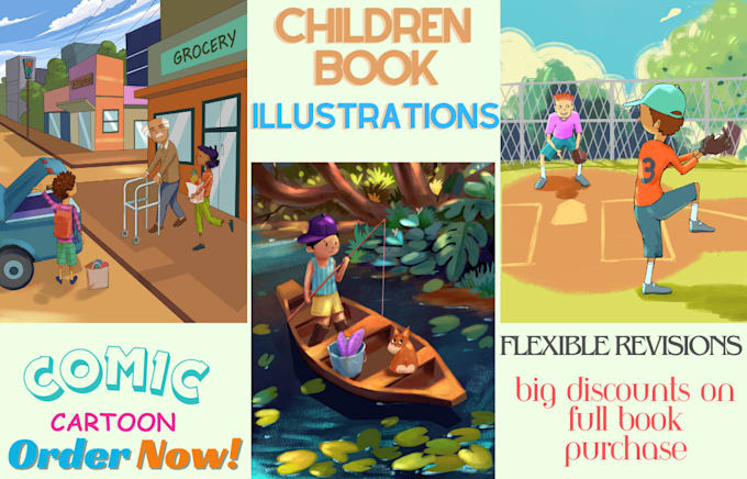 draw children book illustrations traditionally or digitally