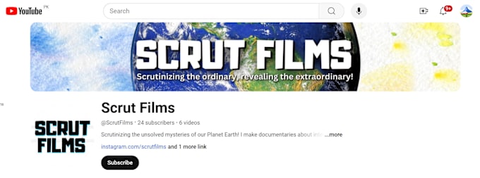 do complete youtube channel setup with channel art and seo