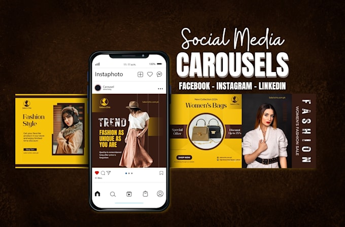 create social media carousel posts for instagram, linkedin and facebook