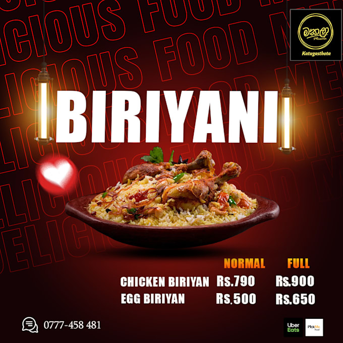 food post design social media