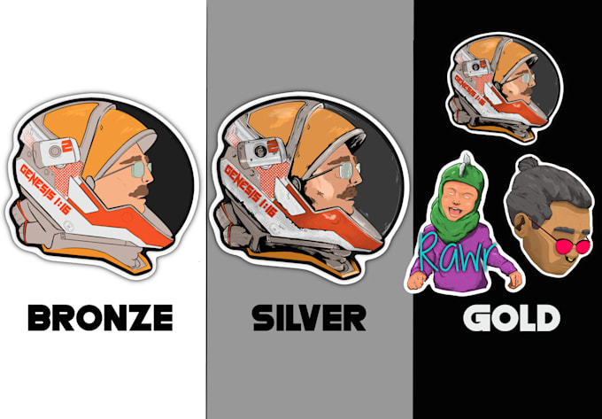 create custom sticker designs for you