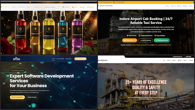 build a responsive react js website or landing page