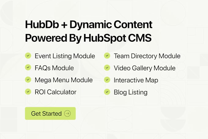 build custom hubspot cms modules and dynamic pages